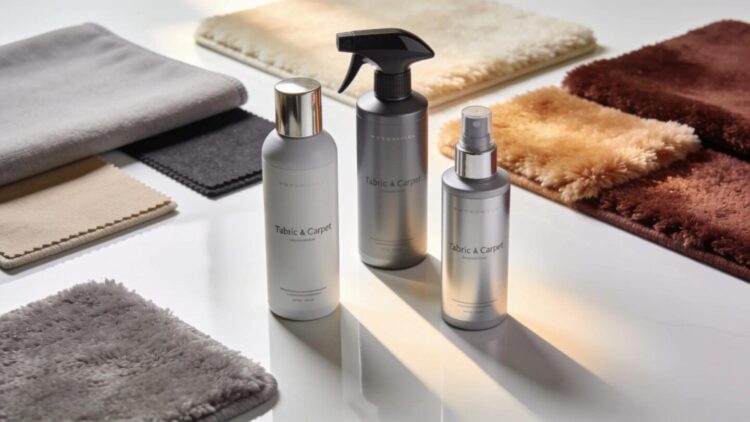 Premium fabric and carpet care products for luxury interior maintenance
